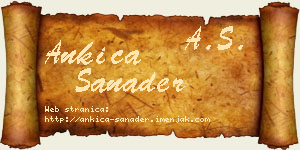 Ankica Sanader vizit kartica